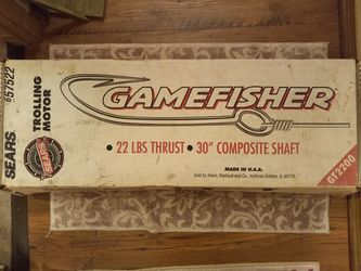 Like New Sears Gt2200 Gamefisher Trolling Motor