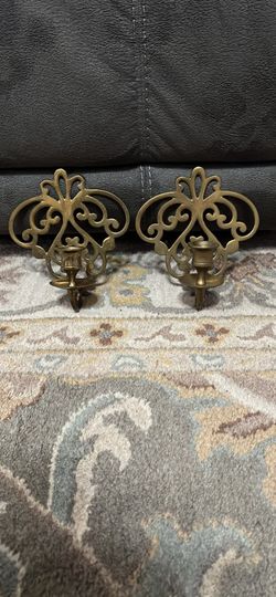 Set Of Vintage Brass Sconce’s