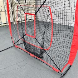 New in Box $55 Baseball Softball Practice Net Hitting Batting Pitching Training Set w/ Carry Bag