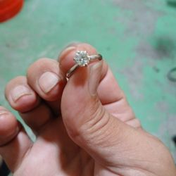 14 K White Gold 1ct Daimond 