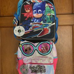 Kids Back To School Character Backpacks 