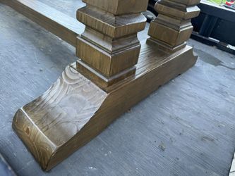 Farmhouse Solid Wood DINING TABLE “RUSTIC”