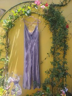 Sparkly purple jumsuit