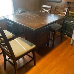 Table And Chairs Counter high 