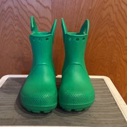 Green Toddler Croc Rain Boots