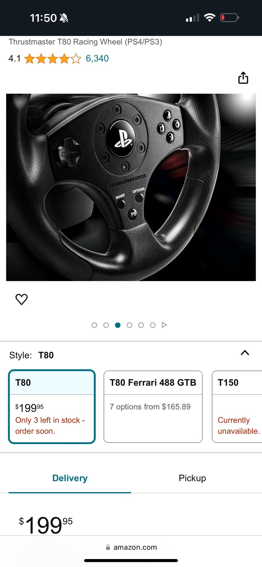 Barely Used T80 Racing Wheel