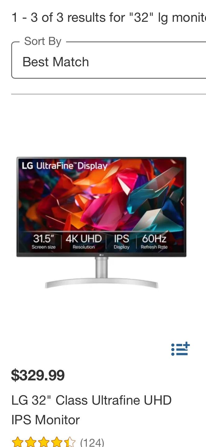 LG 32” Monitor