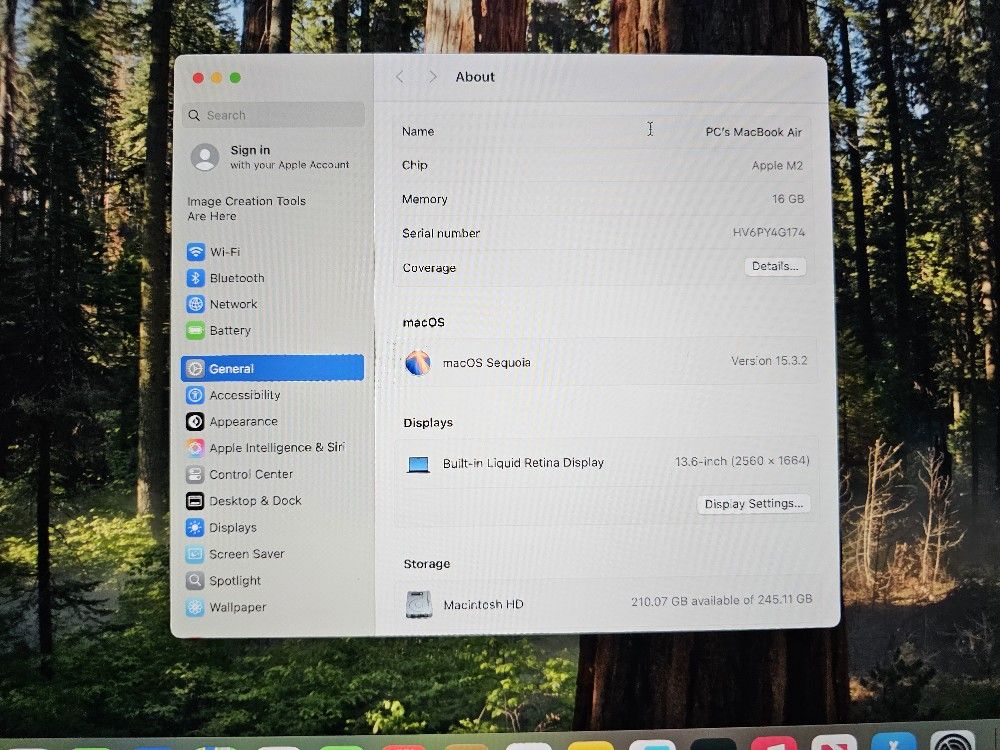 Macbook Air M2 (256gb, 16gb)