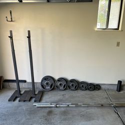 New Olympic Barbell And Plates