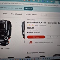 Graco Convertible Car Seat Grey Color 