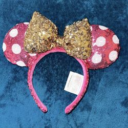 Ears.   Disney Store Pink Color 