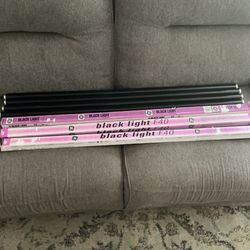 Lot of 7 GE F40T12 40W 48" FLUORESCENT Black light LAMP OEM GENUINE GE
