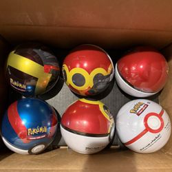 Pokémon 6 Pack Poke Balls (6 TOTAL) Sealed