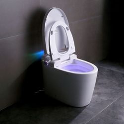 Abruzzo Tankless Smart Toilet With Bidet Built In, Auto Flush, Auto Open/Close, Heated Seat, Bubble Wash, Warm Water and Dry s31g This high-end smart