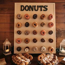 Wooden Donut Wall - Excellent Shape. Only Used Twice