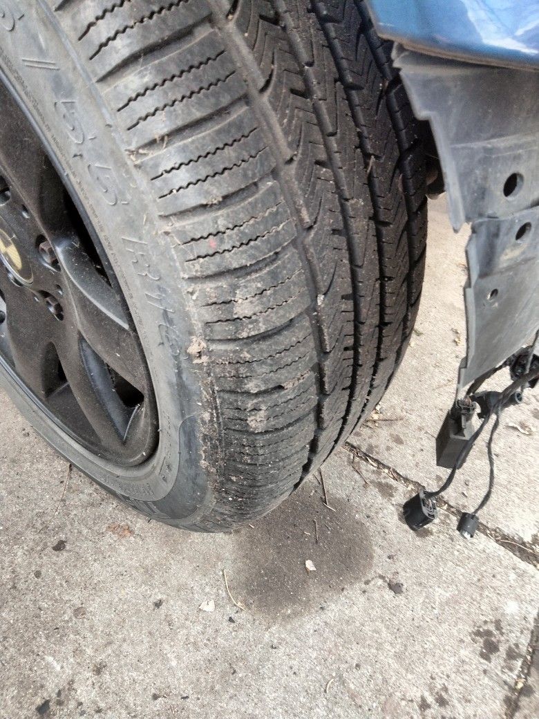 16 Inch Wheels And Tires Off 2004 BMW