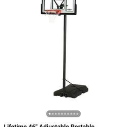 Lifetime 46" Adjustable Portable Basketball Hoop, 90584