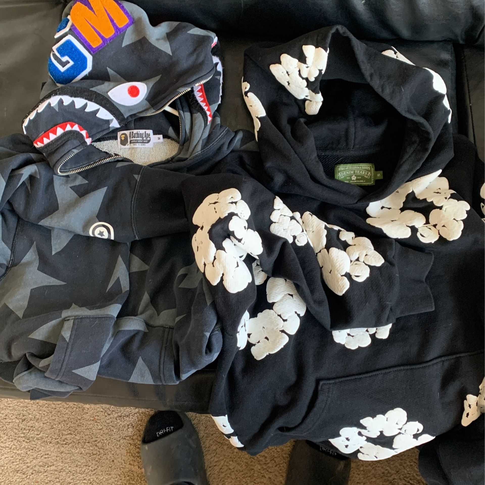 Bape And Denim Tear Hoodie