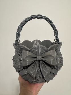 Victorian Rose Basket – Elegant 3D Printed Decorative Basket