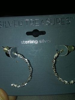 Sterling silver earring