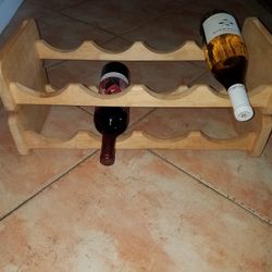 Wine Rack - (2 piece) - Holds 8 bottles
