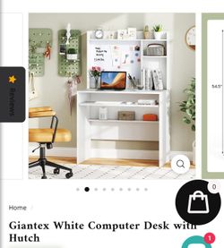 Computer Desk With Hutch