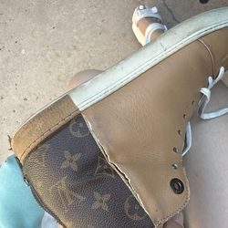 Louis Vuitton damaged sneakers