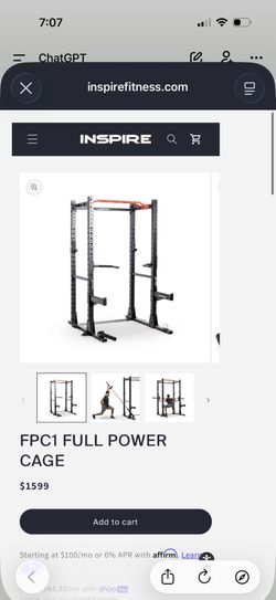 FPC1 FULL POWER CAGE Inspire Fitness  NO ASSEMBLED