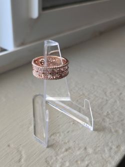 Rose gold plated over 925 sterling silver