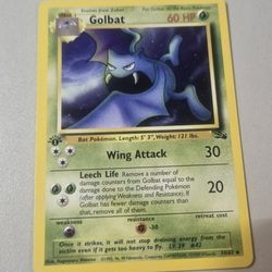 Golbat Pokemon Card 60 HP 1st Edition 34/62 TGC Rare