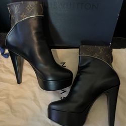 Louis Vuitton platform ankle boot