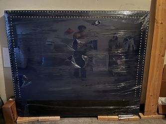 Royal Blue Velvet Head Board.