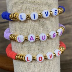 Personalized Heishi Bead Bracelets