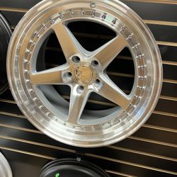 18” Staggered Wheels On Sale With All Season Tires 5 Lug 