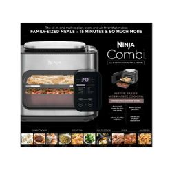 NINJA Combi All-in-One Multicooker Oven & Air Fryer 10-in-1 Functions (Stainless Steel - Model: SFP700)