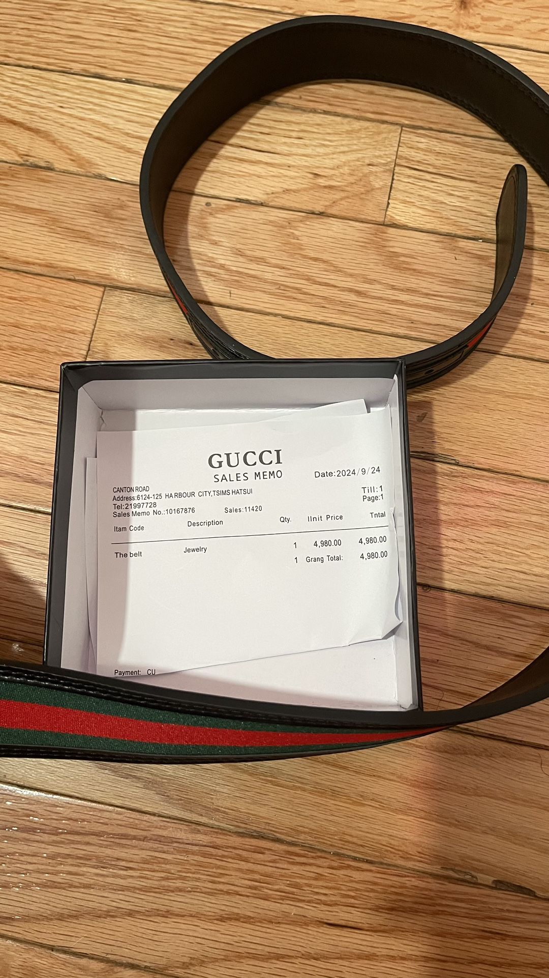 Gucci Belt And Bag
