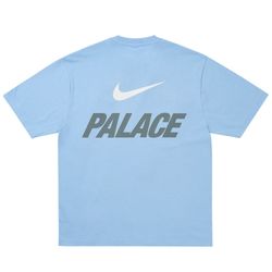 Palace x Nike Font Swoosh T-Shirt Sky Blue