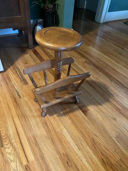 Vintage Wood Plant Stand