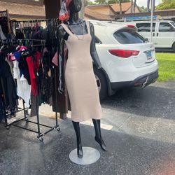 Long Maxi Beige Dress