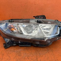 2016 2017 2018 2019 Honda Civic Right Passenger Side Halogen Headlight OEM