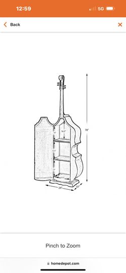 Violín Shape Cabinet 