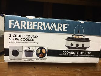 3 crock slow cooker