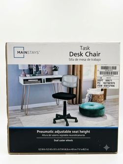NEW Mainstays Task Desk Chair (In Box) – Adjustable Mesh Office Chair