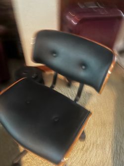 Mid-Century Modern Bentwood Swivel Office Chair