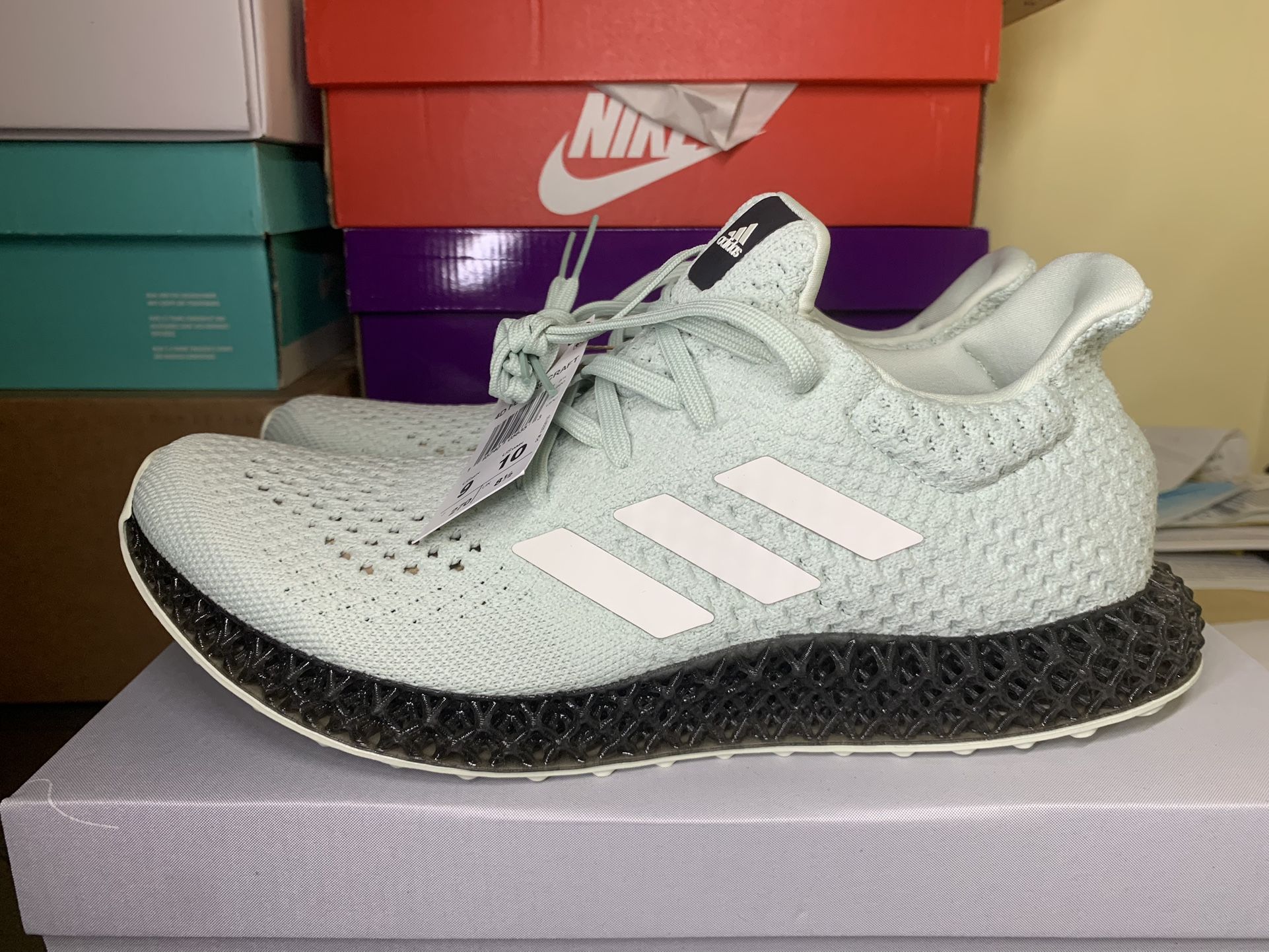 Adidas 4D Futurecraft Running Linen Green GX6603 Men\'s Size 7 Women\'s Size 8 NEW adidas 4D Futurecraft Linen Green | Where To Buy | GX6603 main image 4
