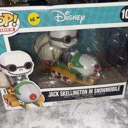 Funko pop nightmare before Christmas Jack snowmobile 104