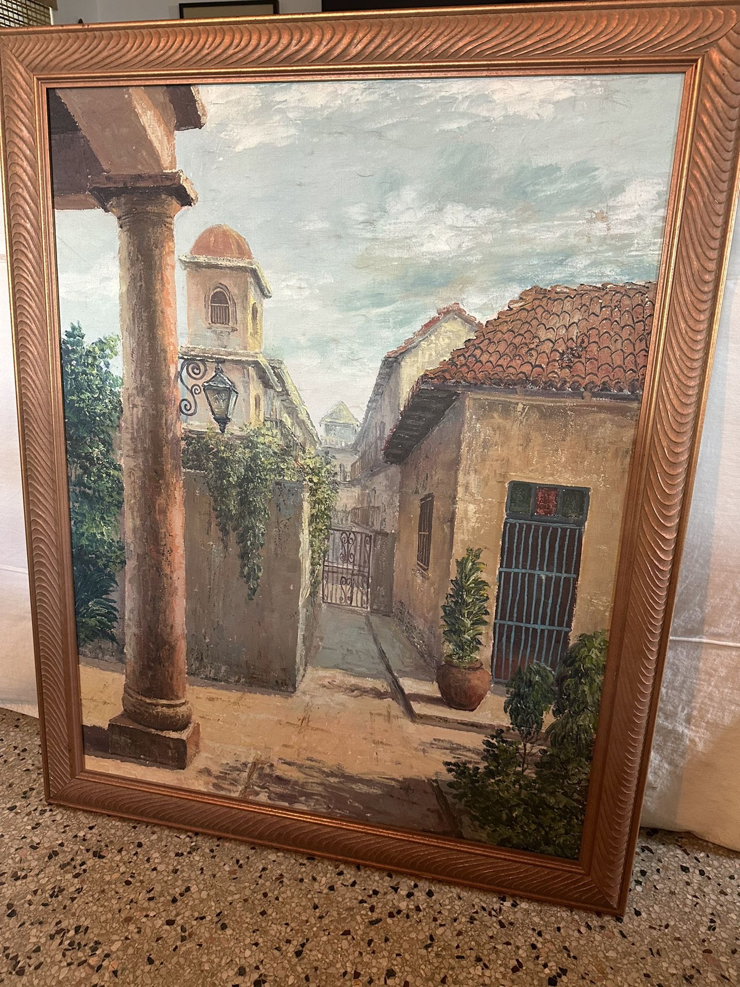 Large Cuban Oil Painting