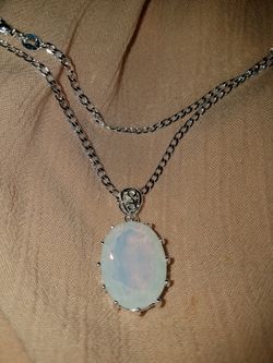 Silver Moonstone Pendant