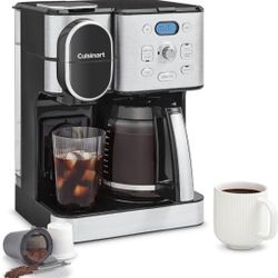 Cuisinart Coffee Maker, 12-Cup Glass Carafe, Automatic Hot & Iced Coffee Maker, Single Server Brewer, Stainless Steel, SS-16 1K+ bought in past month