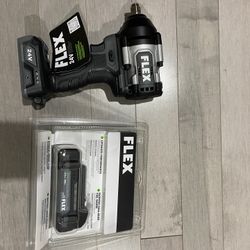 Flex 24v Mid Torque 1/2in Impact Wrench With Battery